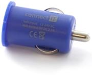 connect it ci 589 usb car charger 21a colour line blue universal photo