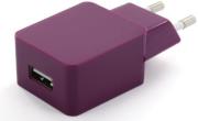 connect it ci 600 usb wall charger 1a colour line purple universal photo