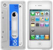 itape deck silicone case video stand for iphone 4 4s blue photo