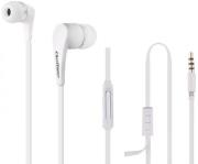 qoltec 50803 in ear headphones with microphone white photo