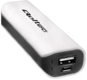 qoltec 51992 power bank 2200mah white black photo