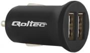 qoltec 5004912w car adapter charger 12w 5v 24a 2x usb universal photo