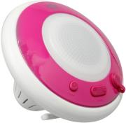 conceptronic wireless waterproof floating speaker light pink photo