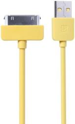 remax light charging cable for apple iphone 4 1m yellow photo