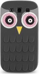 silicon 3d case owl for apple iphone 6 6s black photo