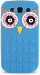 silicon 3d case owl for apple iphone 6 6s blue photo