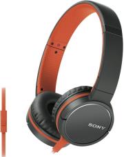 sony mdr zx660apd smartphone capable headphones orange photo