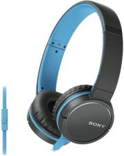 sony mdr zx660apl smartphone capable headphones blue photo