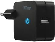 trust 19159 12w wall charger black universal photo