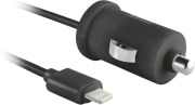 trust 19163 5w car charger with apple lightning cable black photo