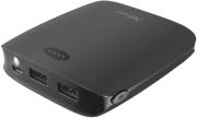 trust 20616 leon powerbank 10400 portable charger black photo