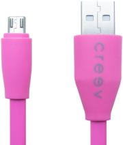 creev mu 100f micro usb to usb cable 1m pink photo