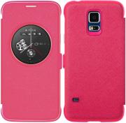 anymode flip case circle view for samsung galaxy s5 mini pink photo