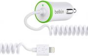 belkin f8j074btwht car charger with apple lightning connector 21a 12m white photo
