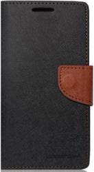 fancy diary case mercury lg f70 black brown photo