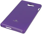 mercury jelly case for sony xperia m2 purple photo