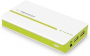 esperanza emp107wg power bank atom 11000mah white green photo