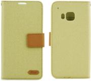 roar simply life diary flip case for htc one m9 beige photo