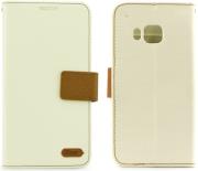roar simply life diary flip case for htc one m9 white photo
