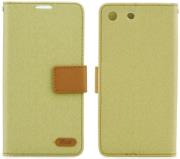 roar simply life diary flip case for sony xperia m5 beige photo