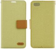 roar simply life diary flip case for apple iphone 5 5s beige photo
