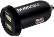 duracell car charger dual usb 24a 1a black universal photo