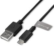 4smarts basic cord micro usb data cable 1m black bulk photo