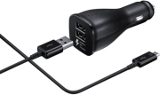 samsung dual fast car charger ep ln920bb with micro usb cable black photo