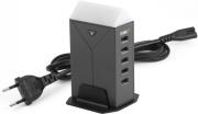 technaxx te12 universal 5 port usb charger with led light photo