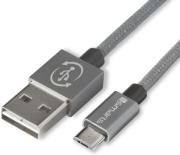 4smarts rapidcord flipplug micro usb data cable 1m grey photo