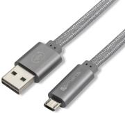 4smarts gleamcord charge notice micro usb data cable 15cm grey photo