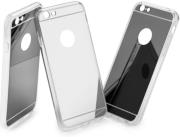 forcell mirror tpu back case for apple iphone 7 plus 55 silver photo