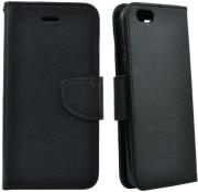 fancy book flip case for apple iphone 7 black photo