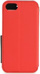 roar fancy diary flip case for apple iphone 7 red black photo