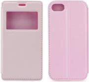 roar noble view flip case for apple iphone 7 pink photo