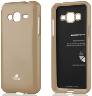 mercury jelly case for samsung j3 2016 gold photo