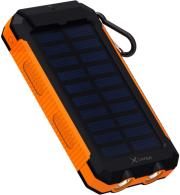 xlayer powerbank plus solar 8000mah black orange photo