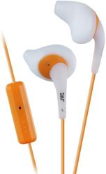 jvc ha enr15 w e gumy sport ear bud with mic remote white photo