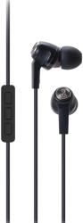 audio technica ath ck323i sonicfuel in ear headphones with mic volume control black photo