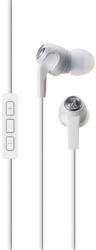 audio technica ath ck323i sonicfuel in ear headphones with mic volume control white photo