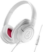 audio technica ath ax1is sonicfuel over ear headphones for smartphones white photo