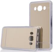 forcell mirror back cover case for samsung galaxy j7 2016 gold photo