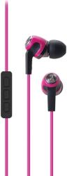 audio technica ath ck323i sonicfuel in ear headphones with mic volume control pink photo