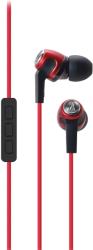 audio technica ath ck323i sonicfuel in ear headphones with mic volume control red photo