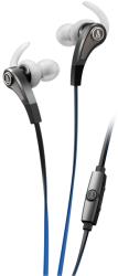 audio technica ath ckx9is sonicfuel in ear headphones with in line mic control silver photo