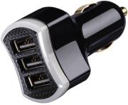 hama 14153 universal triple power usb car charger 72a photo