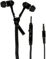 logilink hs0021 zipper stereo in ear headset black photo