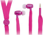 logilink hs0026 string earphone with inline microphone pink photo