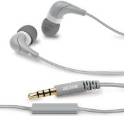acme he15g groovy in ear headphones with mic grey photo