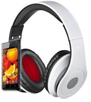 rebeltec audiofeel2 headphones with mic white photo